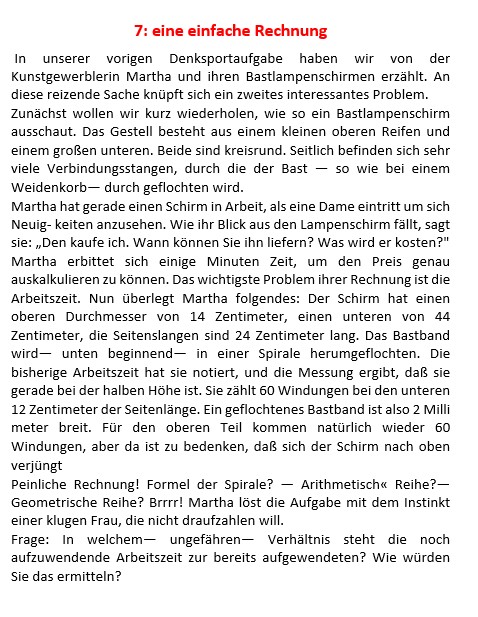 Denksportaufgabe